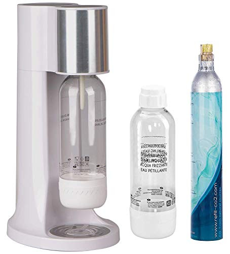 Levivo Soda Soda water makers set for tap water carbonated at your fingertips carbon dioxide content Individually variable Sprudelwasser set incl. 2 Sprudlerflaschen and CO2 cylinder