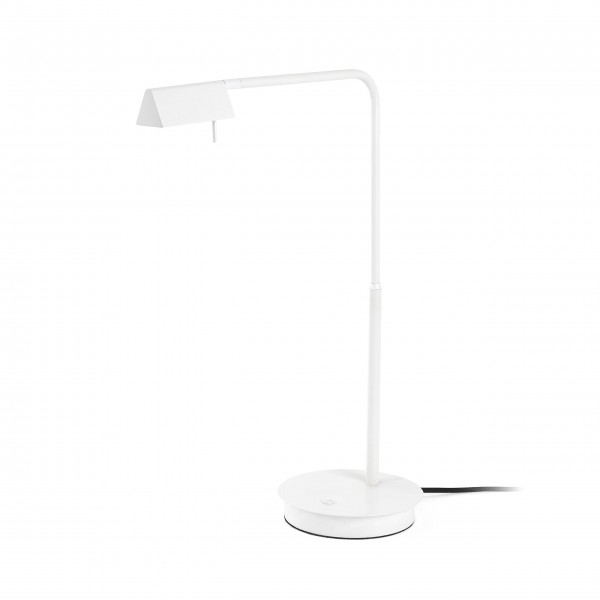 Faro Barcelona Academy White Table Lamp 6W 3000K Dimmable