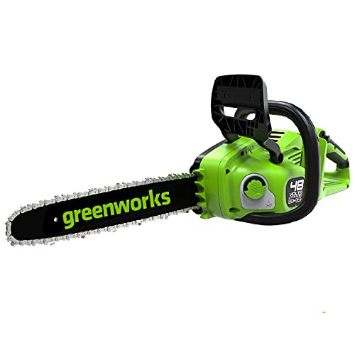 Greenworks Akku-Kettensäge GD24X2CS36 Li-Ion 2x24V 20m s Kettengeschwindigkeit 36cm Schwertlänge 200