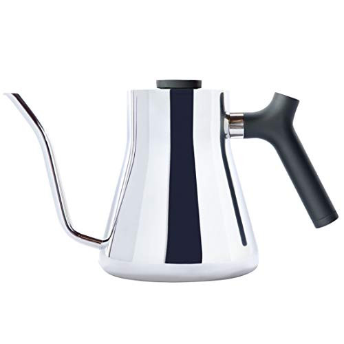 Fellow kettle for coffee and tea built cooking thermometer counterweight handle 1 liter Polished