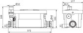 Wilo Abwasser-Hebeanlage HiDrainlift 3 24, 372mm, 230 V