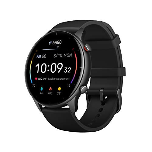 Amazfit Smartwatch GTR 2e GPS 1,39'' AMOLED Aktivitätstracker für Fitness und Gesundheit mit 90 Spor