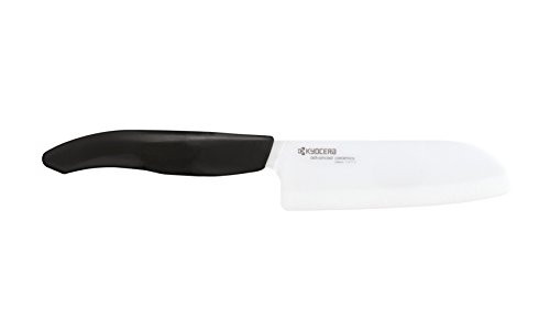 KYOCERA - cuchillo de cerámica de la serie GEN media Santoku hecha de cerámica avanzada ultraligero resistencia a la rotura extremadamente aguda