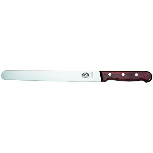 Victorinox Rosewood ham knife with wooden handle round blade 36cm
