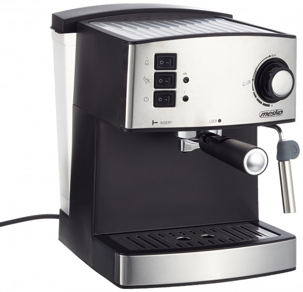 Kaffeemaschine Espresso Adler MS 4403 (850W silberne Farbe)