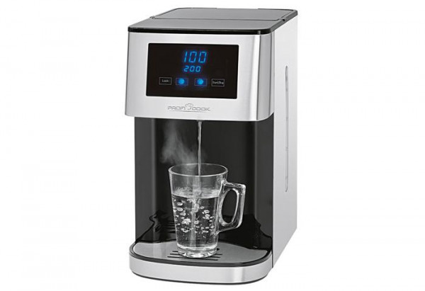 Clatronic PROFI COOK hot water dispenser 2600 W stainless steel case