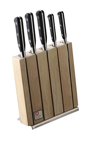 Richardson Sheffield SABATIER TROMPETTE Messerblock inkl. 5-teiliges Messer-Set Messerblock Holz