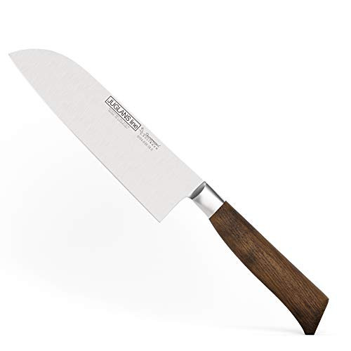 Burgvogel Solingen Juglans Línea Santoku nogal 18 cm cuchillos de cocina japoneses aguda forjado óxido oscuro