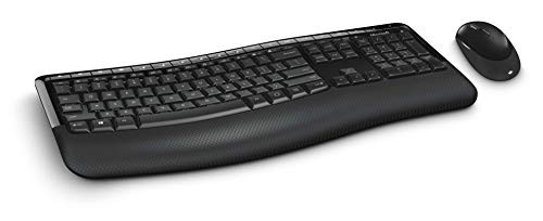 Microsoft Comfort Desktop 5050 Keyboard RF Wireless QWERTY International EER Black - Keyboards Standard RF Wireless QWERTY Wireless