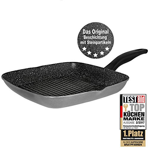 STONELINE® grill pan Ø 32 x 32 cm cast aluminum non-stick coating suitable for induction with real stone particles