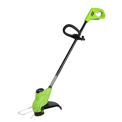 Green Works cordless lawn trimmer G24LT25 24V Li-Ion 25cm cutting width 1.65 mm filament diameter 7000 rpm automatic yarn feeding 3-piece shaft without battery and charger