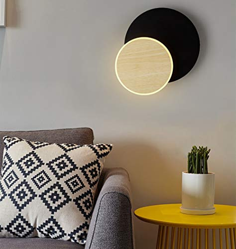 LED Rotating table lamp eye protection bedside lamp reading lamp hallway bedroom wall lamp warm light 1