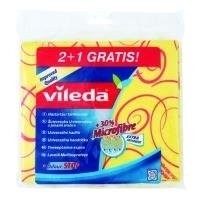 chiffon de nettoyage Vileda Universal 3: 3 serviettes de pièce de couleur jaune