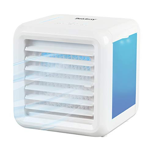 Beldray EH3139V2VDE Personal Mini-air cooler with LED for the speed settings of the European plug lights into 600 ml ice water tank Plus 5W White