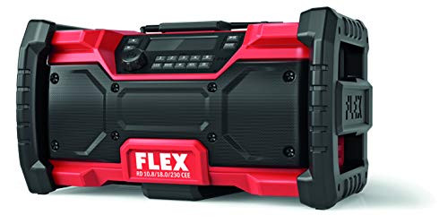 Flex 484857 CEE Digitales Akku-Baustellenradio RD 10.8 230 10,8V 18V oder Netzstecker 18.0