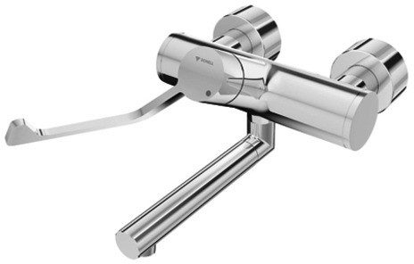 Schell washbasin mixer tap Vitus m Clinic-lever Ausld. 210mm m therm. Disinfection VC
