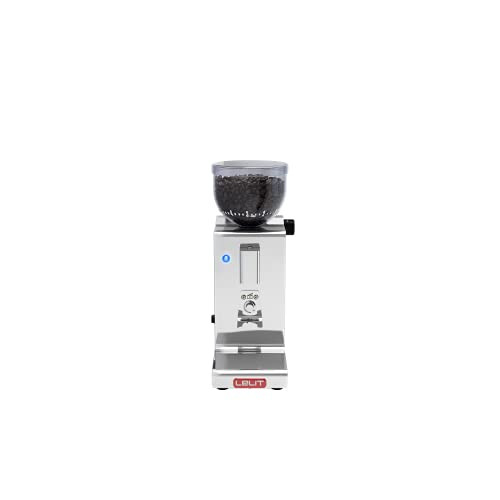 Lelit Fred PL044MMT Kaffeemühle mit automatischer Dosierung für 1 2 Tassen-Edelstahl-Gehäuse-Mikro-r