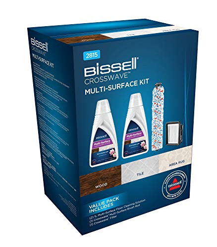 Bissell Cross Wave conjunto de accesorios Value Pack 1 x Filtro de 2815 original 2 x 1 l Multi Surface Cleaner multi-superficie del rodillo de cepillo