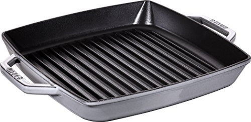Dust 40511-684-0 grill pan 28 cm cast iron rectangular with two handles