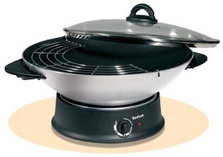 Tefal WO 3000 Wok with glass lid silver
