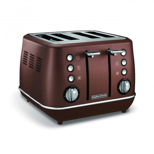 Morphy Richards Evoke Special Edition 4slices 850W Bronze Toaster Toasters 4 Slices