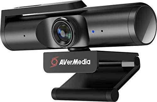 AverMedia Live Streamer CAM 513 Built-in Microphone Plug & Play Ultra Wide Angle 4K Webcam with Cover