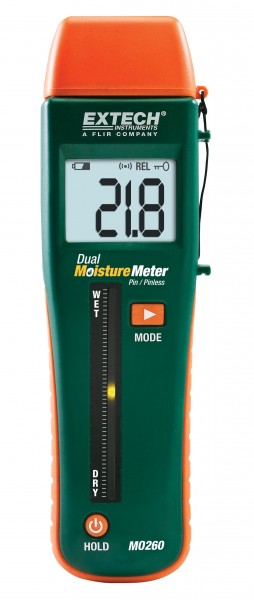 Extech MO260 humidité de construction plage de mesure analyseur d'humidité matériau intervalle de 0 à 99,9%