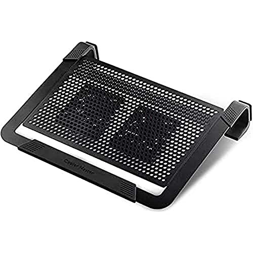 Cooler Master NotePal U2 PLUS laptop cooler - 2 mm fan 80 movable ergonomic aluminum frame - Black transport protection