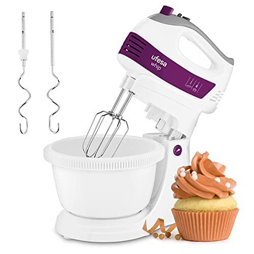 Ufesa BV4655 blender food processor 5 speeds + Turbo hand mixer with mixing bowl 400 W
