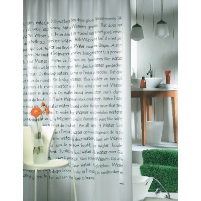 Proverbs 211401310 Sealskin shower curtain
