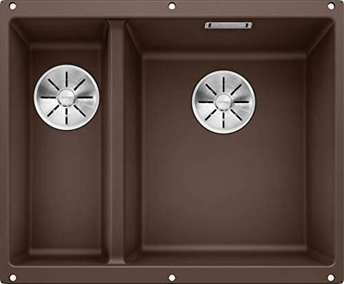 BLANCO SUBLINE 340,160-UUnterbau double sink for the kitchen for 60 cm wide Unterschränkeaus SILGRANITbraun523567