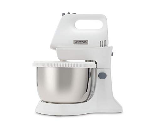 Kenwood Chefette Metal HMP34.A0WH food processor with a rotating metal bowl 5 speeds + Turbo whisk and dough hook 450 W