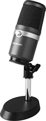 AVerMedia USB-Multifunktionsmikrofon für Aufnahmen Streaming oder Podcasting AM310