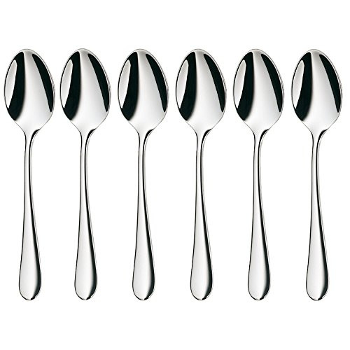 WMF Merit coffee spoon set 6-piece Cromargan protect stainless steel scratch resistant 10.8 cm