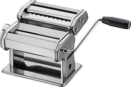 WMF Gourmet pasta machine stainless steel 19,5x 12.5x 12.5 cm ideal for small pasta sheets and wide noodles 9 Teigstufen