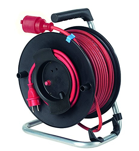 as - Schwabe 12234 safety equipment reel 285mmØ 40m H07RN-F 3G1.5 construction site red IP44 Commercial