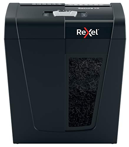 Rexel X8 Aktenvernichter schreddert bis zu 8 Seiten Sicherheitsstufe P4 Partikelschnitt