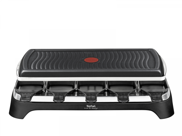 Tefal raclette InoxDesign RE 4588 - parrilla del aparato para 10 personas - 1.350 W