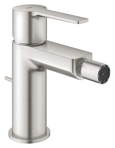 GROHE Linear with drawbar super steel bath faucet - Bidet