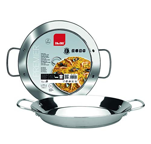 sunlines paella pan Premier 40 cm stainless steel Jeansblue