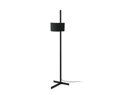 Faro Barcelona Stand Up Black Floor Lamp Black Shade E27 20 °