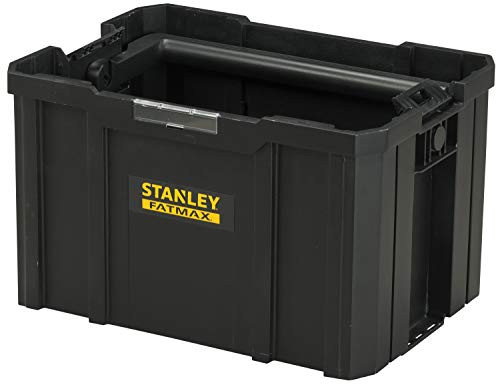 Stanley FMST1-75794 FatMax Pro-stack gereedschapsdrager 27 liter met ergonomische handgreep en inklapbare groot en goed toegankelijk structuur voor het opslaan en transporteren instrument