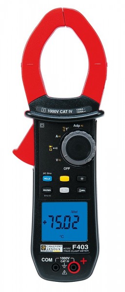 multímetros de mano Chauvin Arnoux F403 abrazadera digital cat IV 1000 V pantalla cuenta