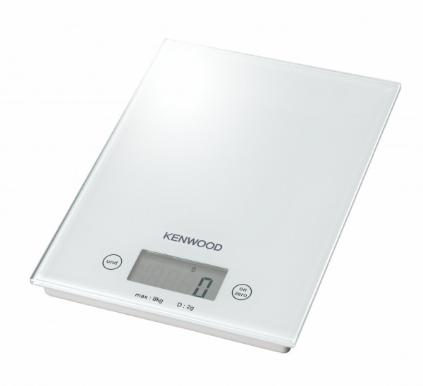 Kenwood DS401 - elektronische keukenweegschaal - 8 kg - 2 g - Wit - Touch - LCD