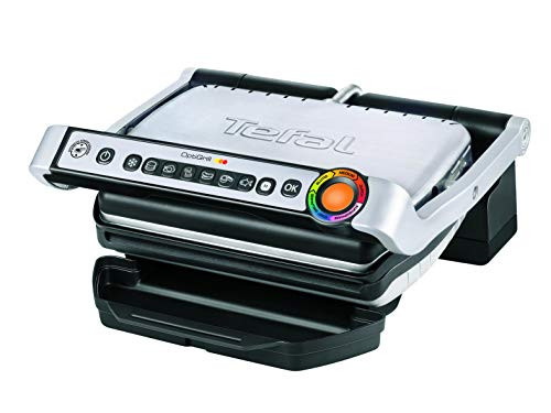Tefal Opti Grill GC705D 6 automatic programs fit temperature + cooking cycle to the grilling of intelligent contact grill