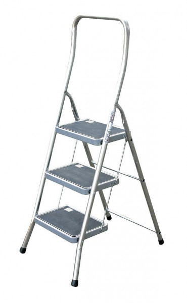 Step ladder 3 step aluminium Krause Toppy 130877