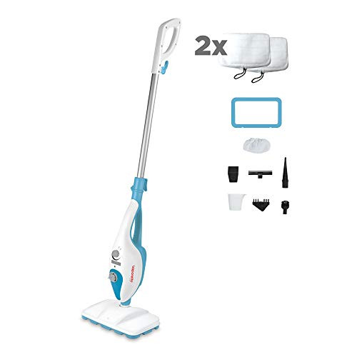 Polti PTEU0291 Vaporetto SV220 steam cleaner with integrated steam cleaner germs and bacteria kill and eliminate white 99.9% * of the viruses