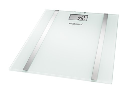 Medisana Ecomed BS-70E escala personal electrónica rectángulo blanco transparente