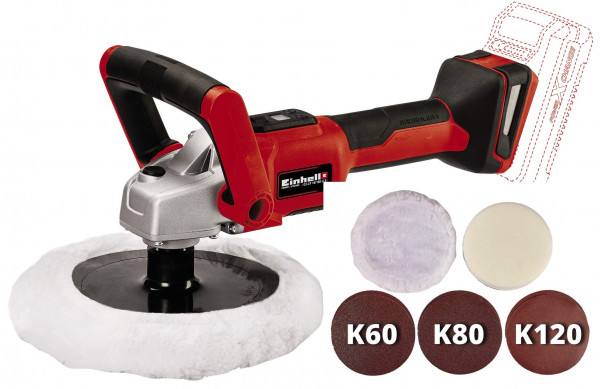 Einhell Cordless polisher / sander CE CP 18/180 Li E-Solo without battery and no charger 2093320