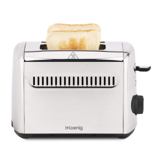 H.Koenig Toaster Crust & Crunch 950W silver color